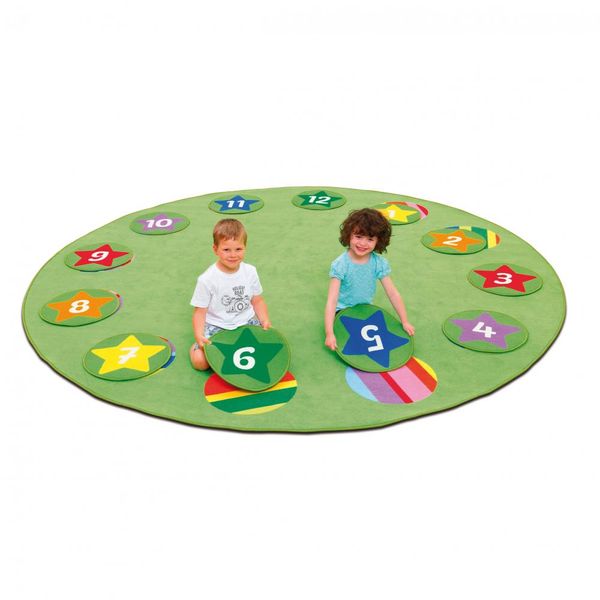 kinderteppich, lernspaziergang, zahlenland, spielmatte, puzzle-teppich