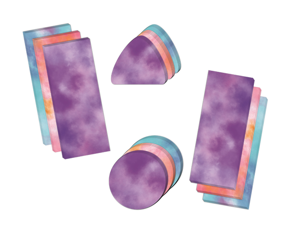 Laternen-Zuschnitt, Nebel lila, pink, blau, Größe wählbar