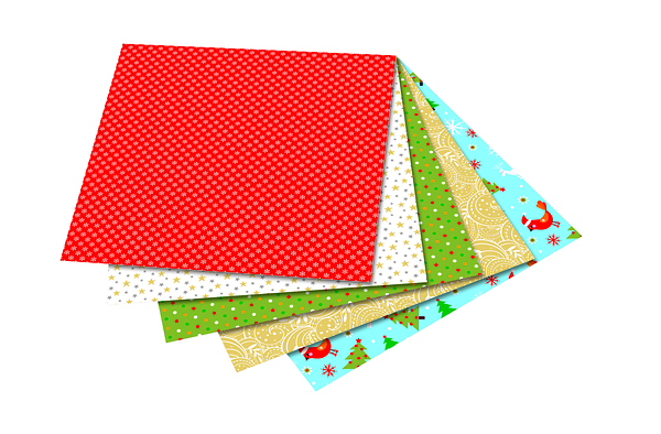 FOLIA Origamipapier Weihnachten, 10x10 cm