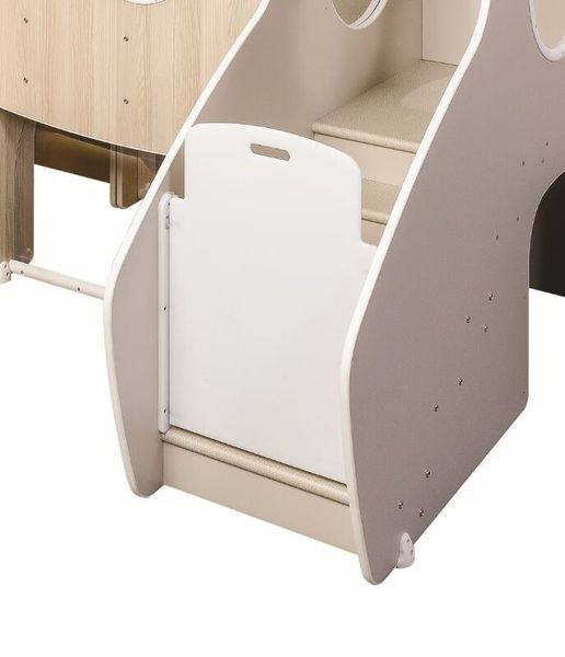 MATHOU Modulares Spielpodest mit Treppenaufstieg, Brücke & Rutsche, 3-teilig, ab 18 Monate