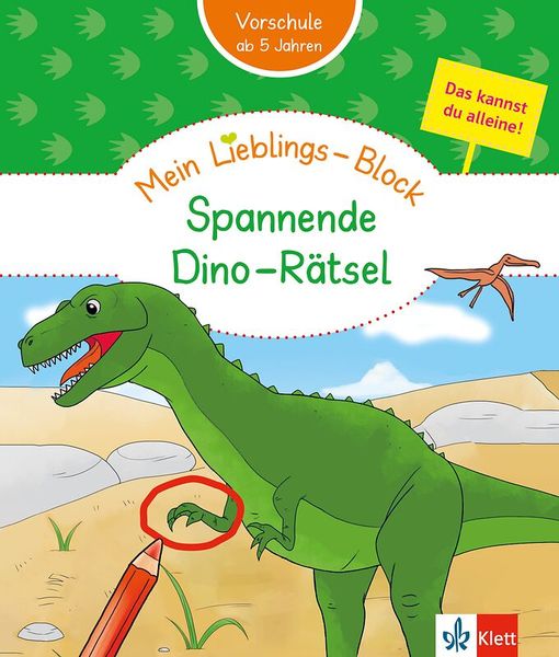 Klett Mein Lieblings-Block Spannende Dino-Rätsel