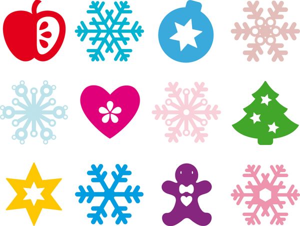 Holzstempel Weihnachtsmix, 16-teiliges Set mit Stempelkissen Holzstempel Weihnachtsmix, 16-teiliges Set mit Stempelkissen