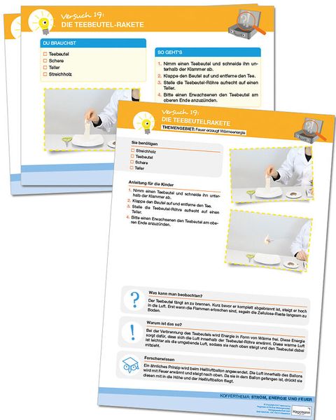 Forscherkoffer - Strom - Energie - Feuer, 61-tlg.