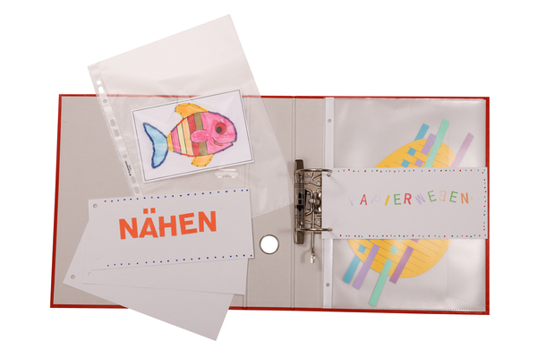 Nähen, Nähset, Baumwollpapier, Bastelmaterial, Ordner