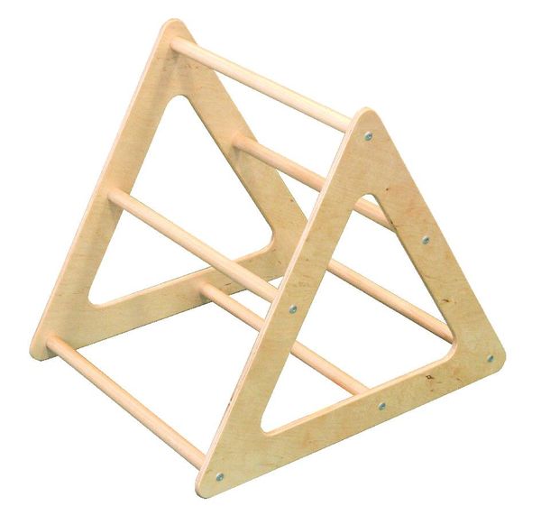 Schaumkletterdreieck, Kletterrahmen, Holzspielzeug, Holzrahmen, Triangel-Konstruktion