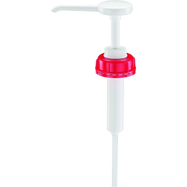 Seife Spender, Pumpenspender, Plastikrohr, rot, Schaumspender