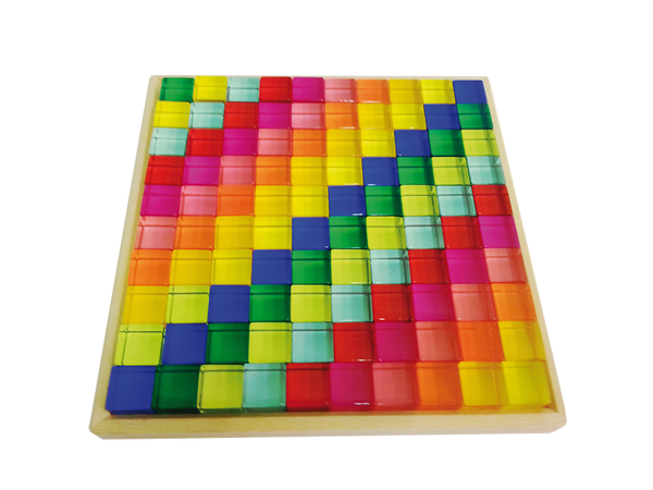 BAUSPIEL Lichtbausteine aus Acryl, 100 Stück