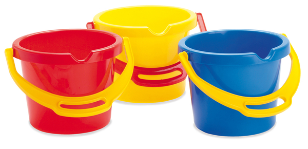 Eimer, Bucket, Spielzeug, Kunststoff, Mehrfarbig