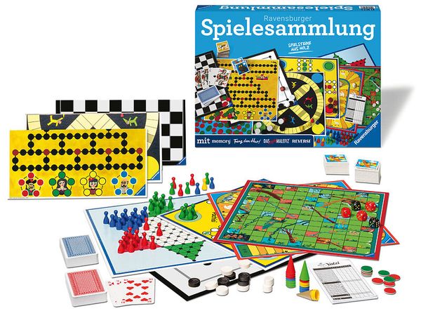 RAVENSBURGER Spielesammlung - Gesellschaftsspiele & Brettspiele, ab 4 Jahre