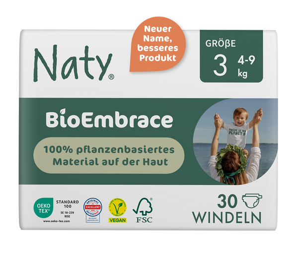 NATY Ökowindeln, Größe 3 (4-9 kg), 30 Stück NATY Ökowindeln, Größe 3 (4-9 kg), 30 Stück