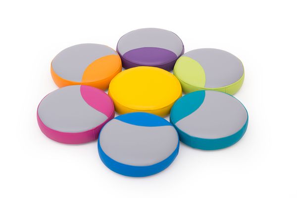 Pillen, bunte Pillen, Scheiben, runde Tabletten, Multicolor