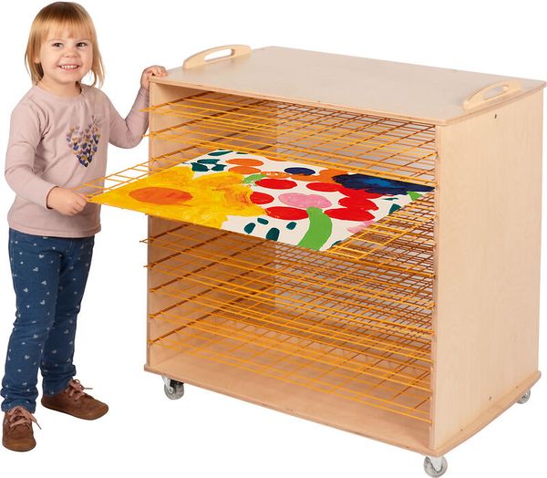 Holzkistchen, Auslegewagen, Tafelpapier, Kunstprojekt, Kinderzimmer