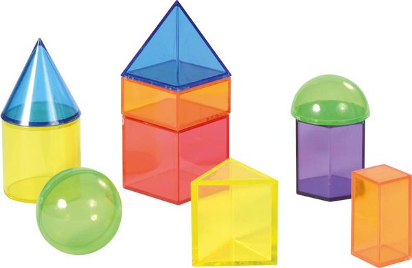 Geoformen transparent 36 Stück mit Box, ab 3 Jahre Geoformen transparent 36 Stück mit Box, ab 3 Jahre