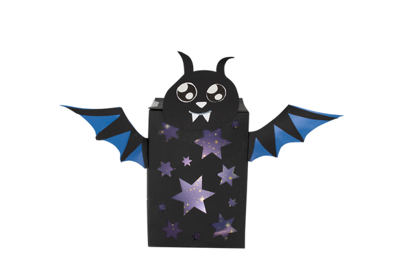 box, fledermaus, mondlicht, sterne, deko