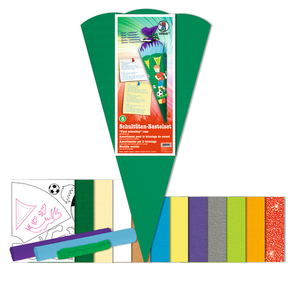 Schultüten-Bastelset Classic Line, Fußballer, 68 cm, 1 Set Schultüten-Bastelset Classic Line, Fußballer, 68 cm, 1 Set