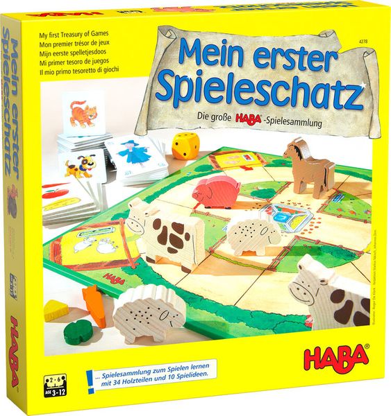 HABA Mein erster Spieleschatz, 10 Spiele, ab 3 Jahre HABA Mein erster Spieleschatz, 10 Spiele, ab 3 Jahre