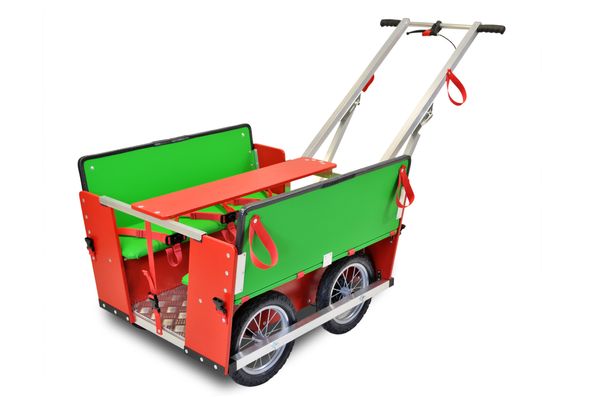 Krippenwagen Fritz Rot-Grün, 6-Sitzer