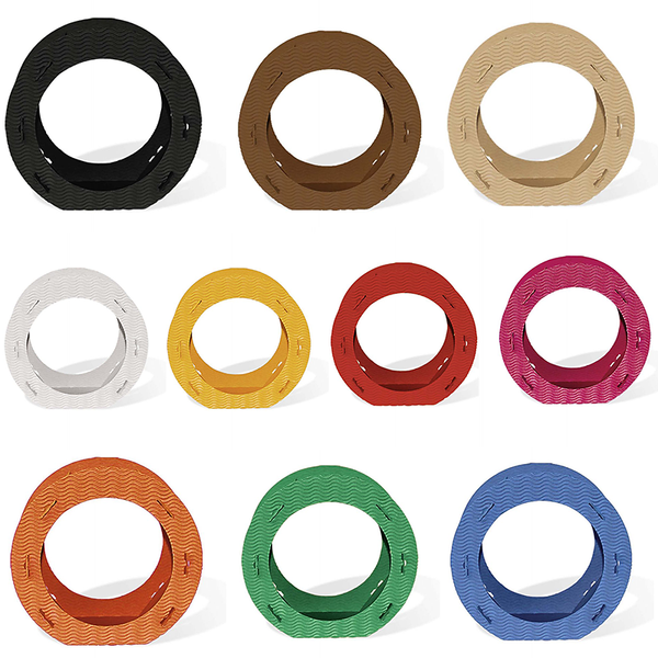 Runde Laternenrohlinge aus 3D-Colorwellpappe, 10 Stück, sortiert
