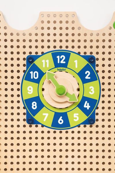 holz, Spielzeug, Uhr, Klemmuhrschnalle, perforiert