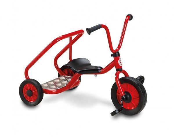 Tretroller, Kinderfahrzeug, Rot, Vorderrad, Seitliche Pedale