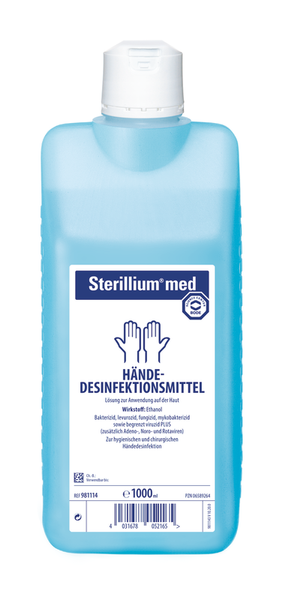 Händedesinfektionsmittel, Desinfektionsmittel, Handhygiene, Blau, Flasche