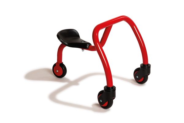 vier-rad, dreirad, roter rahmen, kindersitz, rollen
