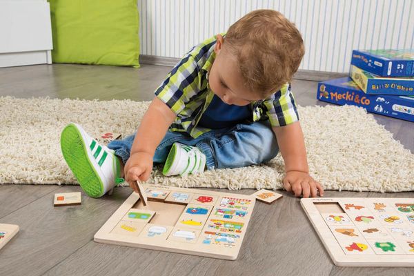 Sortierpuzzle Lebensräume, 12 Teile, Holz, ab 2 Jahre Sortierpuzzle Lebensräume, 12 Teile, Holz, ab 2 Jahre