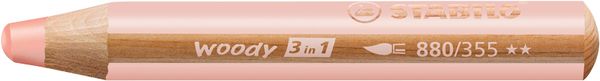STABILO Woody 3in1 Malstifte, 5 Stück, Farbe wählbar
