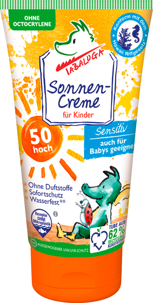 Tabaluga Sonnencreme Kids, LSF 50, 8x75 ml + 1 Tube (AKTION)