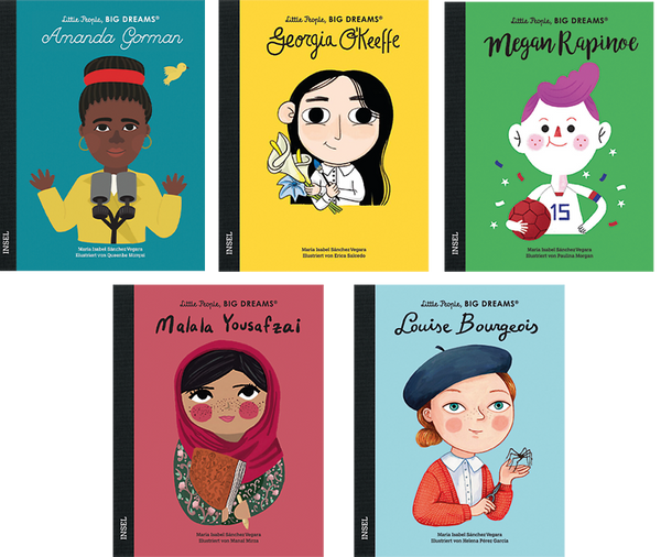 Buchpaket Little People, Big Dreams - außergewöhnliche (Lebens-)Geschichten, 5 Bände