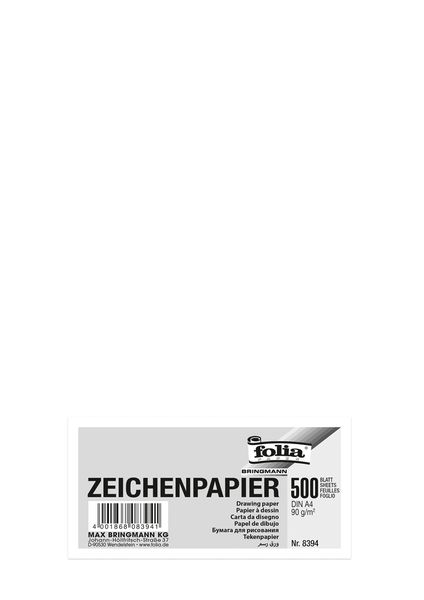 FOLIA Zeichenpapier A4, 90 g/m2, 500 Blatt FOLIA Zeichenpapier A4, 90 g/m2, 500 Blatt