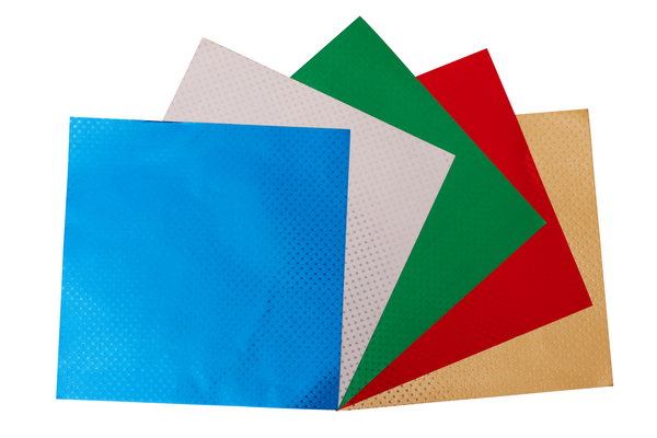 FOLIA Origami Alufolie, Sternchenprägung, 20 x 20 cm FOLIA Origami Alufolie, Sternchenprägung, 20 x 20 cm