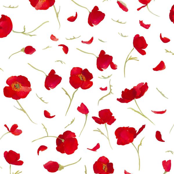 Möbelfolie Mohnblüten, verschiedene Größen Möbelfolie Mohnblüten, verschiedene Größen
