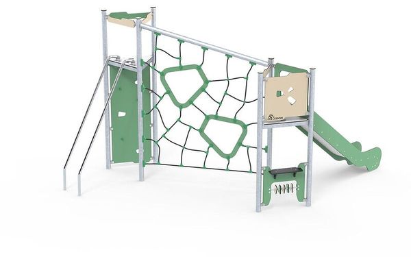 Klettergerüt Benja mit Rutsche Klettergerüt Benja mit Rutsche