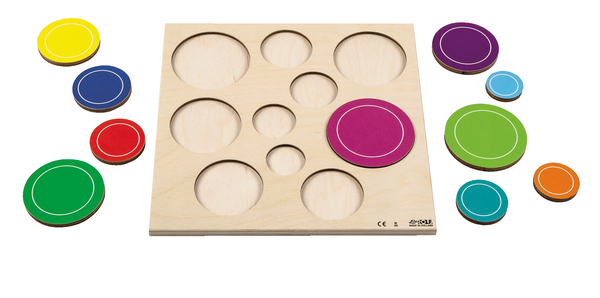 Reliefpuzzle Entdecke die Größen, 2 Puzzle, 2 x 15 Teile, ab 3 Jahre