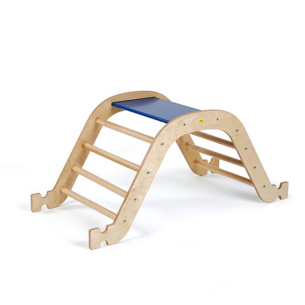 Kletterbogen, Klettergerüst, Spielzeugleiter, Holzspielzeug, Rutsche