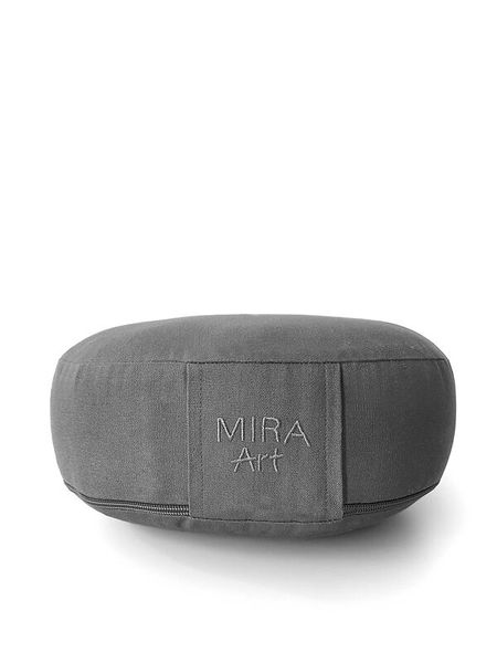 Pouf, Sitzkissen, Grau, Stoff, Stickerei