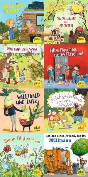 Kinderbuch, Wald, Insekten, Biene, Bäume
