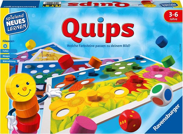 RAVENSBURGER Quips, Suchspiel, 2-4 Spieler, ab 3 Jahre, Spieldauer ca. 15 Minuten RAVENSBURGER Quips, Suchspiel, 2-4 Spieler, ab 3 Jahre, Spieldauer ca. 15 Minuten