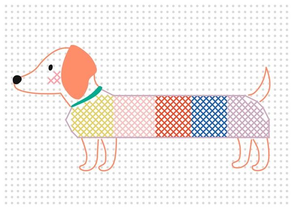 FOLIA Stickkarton Animals, weiß FOLIA Stickkarton Animals, weiß