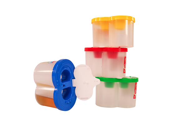 Farbbecher mit Deckel & Umfallschutz, 4er Set Farbbecher mit Deckel & Umfallschutz, 4er Set