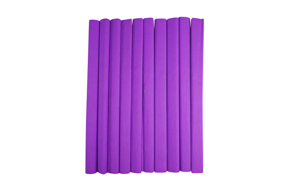 ELVIRAS Bastelkrepp Einzelfarbe 50 x 250 cm, 10 Rollen (Farbe wählbar)