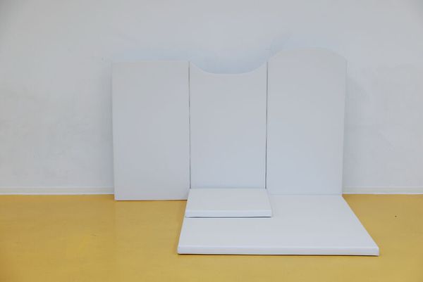 Wandmatte Bogen unten, LxBxT: 60 x 110/120 x 3 cm, Farbe wählbar