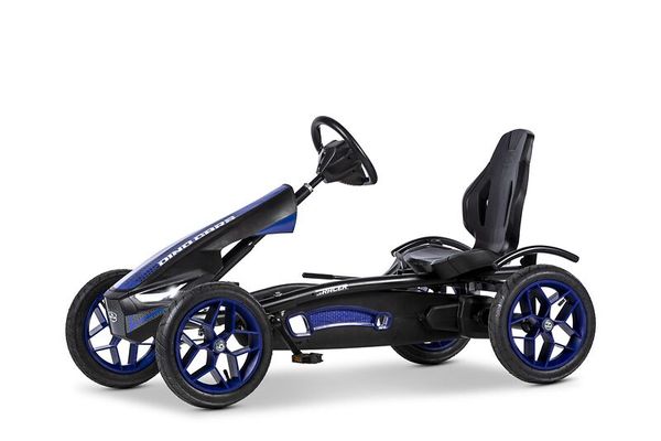 Go-kart, Pedal car, Blue wheels, Racing kart, Seat belt