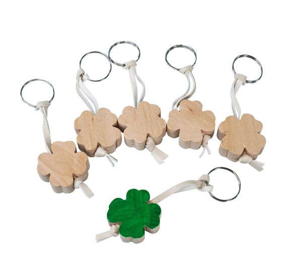 Schlüsselanhänger "Kleeblatt", 12er Set