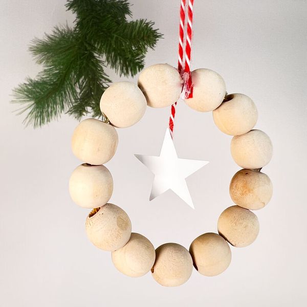 Holzperlen 15 mm, 100 Stück Holzperlen 15 mm, 100 Stück