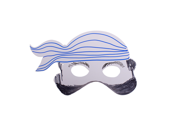 Piraten-Masken, weiß, 16 Stück