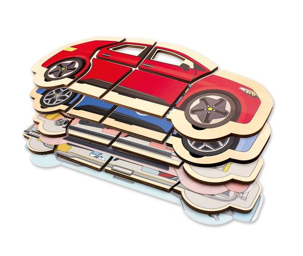 Lagenpuzzle Auto, 33 Teile, ab 4 Jahre