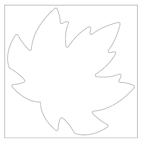 Blanko-Motive Herbstblatt, Karton, 20 Stück, 22,5 x 21 cm