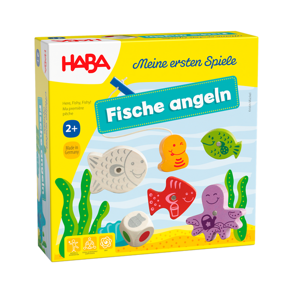 HABA Angelspiel Fische angeln, ab 2 Jahre, Spieldauer max. 10 Minuten HABA Angelspiel Fische angeln, ab 2 Jahre, Spieldauer max. 10 Minuten